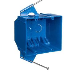Carlon
2-Gang 32 cu. in. Blue Electrical PVC New Work Electrical Switch and Outlet Box (B232ACP)