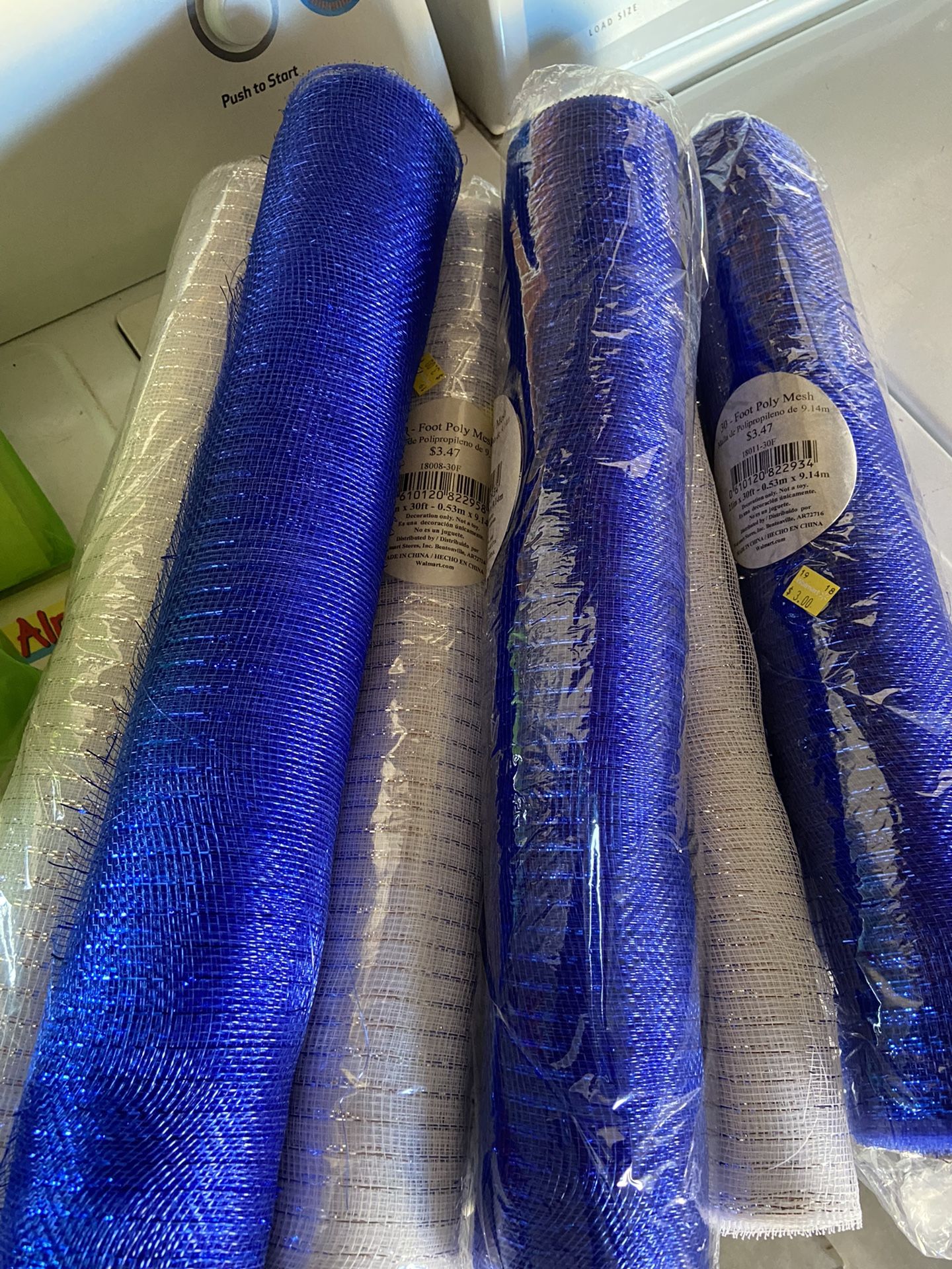 Party Decorations Poly Mesh 6 Rolls $10