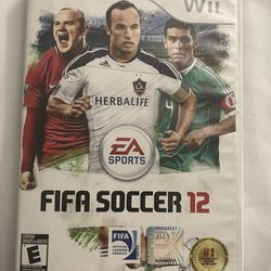 Wii Game FIFA Soccer 12 $15.00