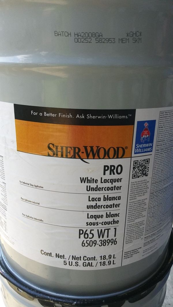 Sherwin Williams White Lacquer Undercoater 5 Gallons For In Sherwin Williams White Lacquer Undercoater 5 Gallons For In Houston Tx Offerup