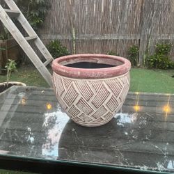 12 Inch Ceramic Pot For Plants, Trees, Shrubs