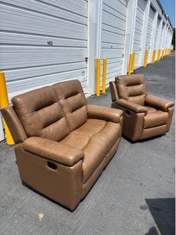 New Abbyson Waylen Top grain Leather Recliners