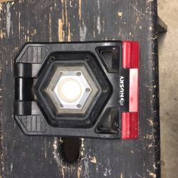 Husky Work Lights 1500-Lumens Rechargeable Clamp LED Cordless Aluminum Black OBO