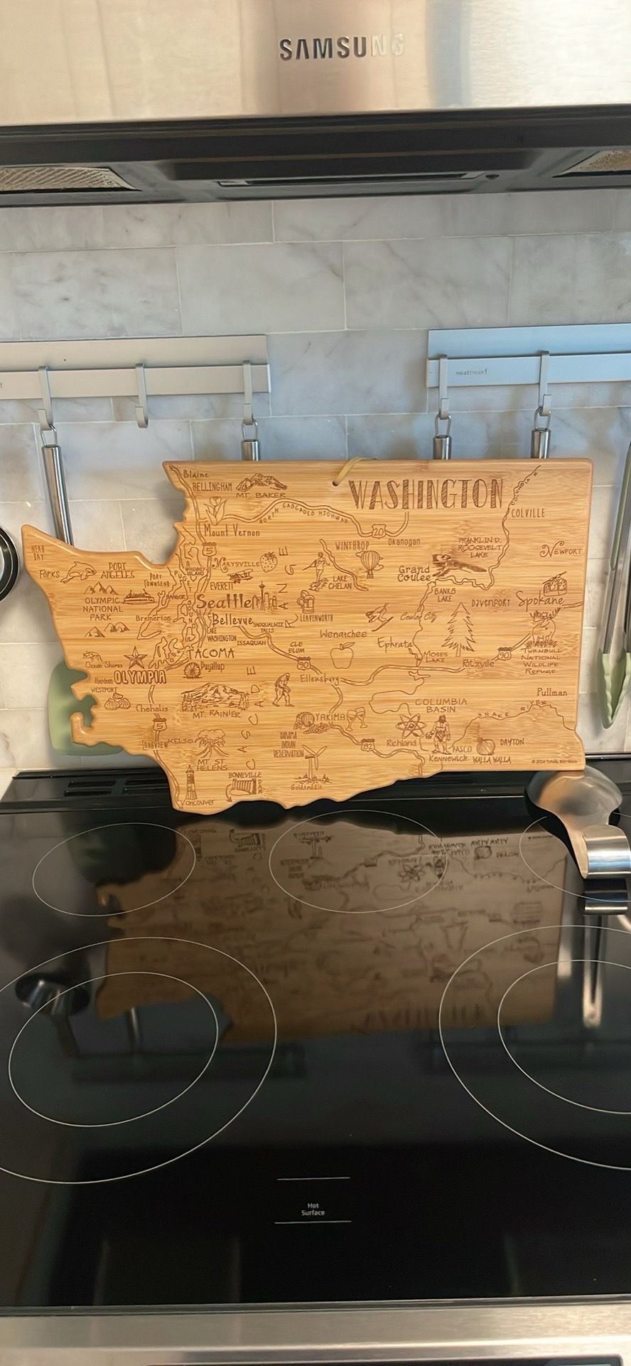 Washington State Bamboo Cutting Board