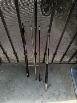 Pool table sticks