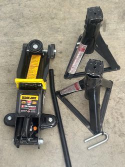 2 Ton Trolley Jack and pair of jack stands