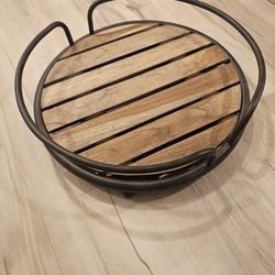 Wood And Metal Centerpiece