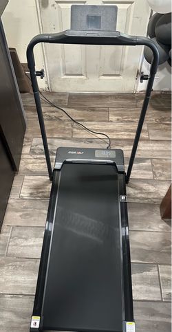 Folding walking treadmill