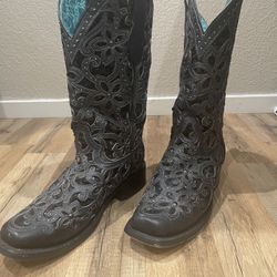 Genuine Leather Cow Girl Boots 