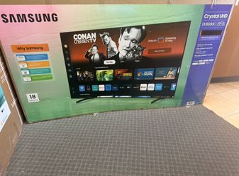 85 TV Samsung smart 4K HGTV $55 down on Financing for your delivery six month warranty