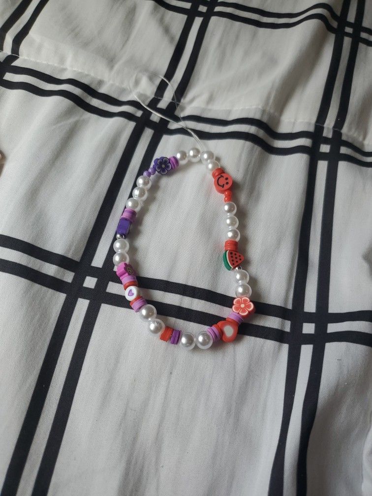 Purple And Red Phone Charm 