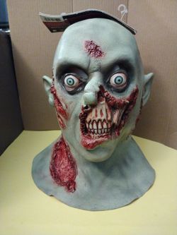 Zombie Full Latex Mask Green Goul $40