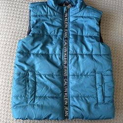 Boys blue puffer vest