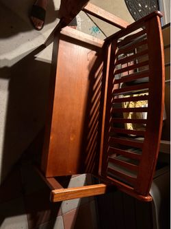 Wood bench