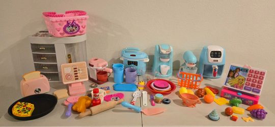 Ultimate Interactive Kids Play Kitchen Appliance & Food Toy Bundle – Lights, Steam & Sounds!