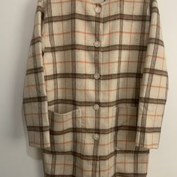 Michael Stars womens stylish plaid Coat BRAND NEW (SMALL)- $250