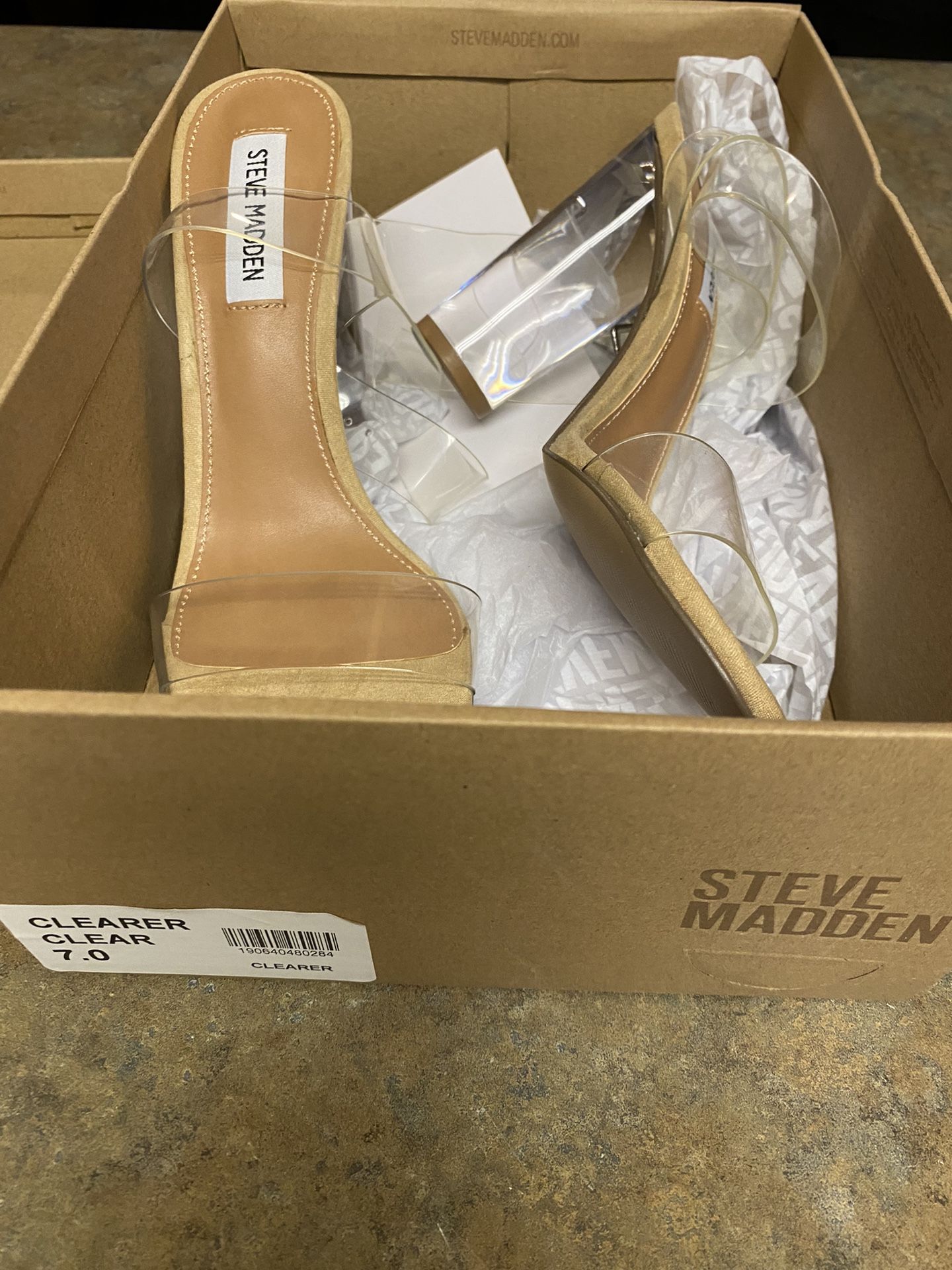 Steve Madden Clear Heels