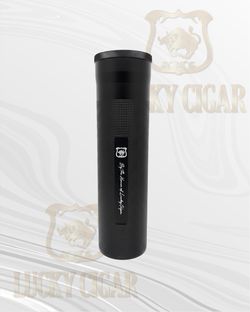 Cylinder Travel Humidor – Portable Cigar Case with Hygrometer