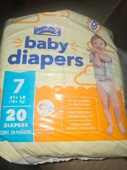 Size 7 pampers Hill Country Fare brand