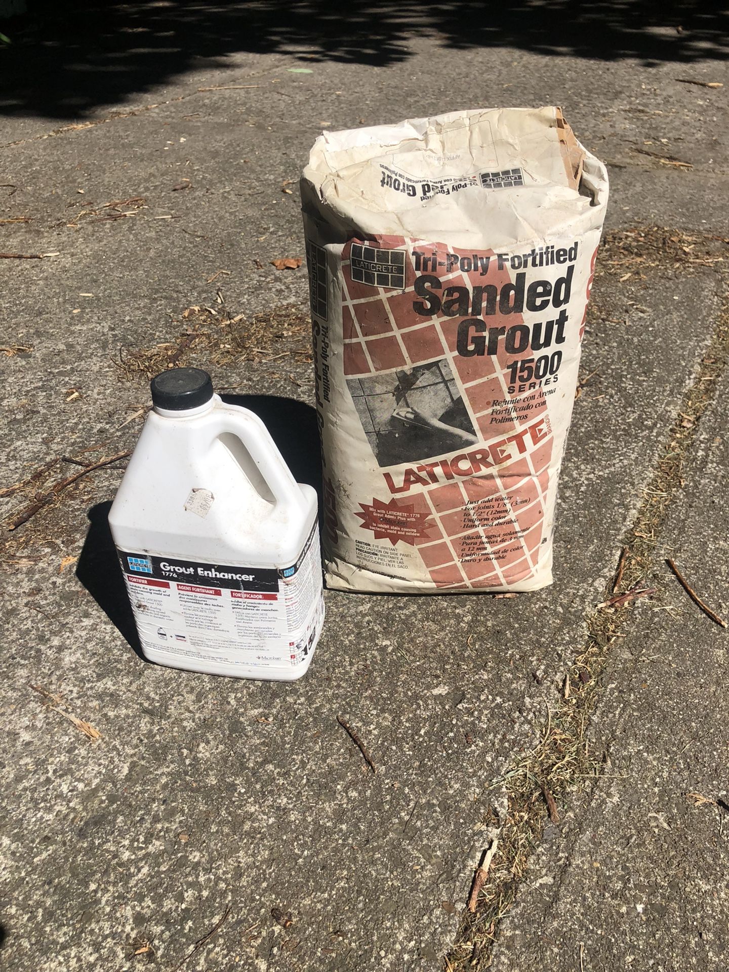 New Bag Of Sanded Groute 1500 Plus Enhancer