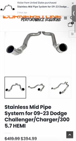 Catless midpipes for 03-23 6.4 and 6.2