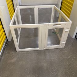 Brand New FXW AuraSpace Acrylic Indoor Dog Playpen 24" Height 8 Panels Door White