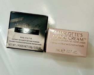 Travel: Fenty Beauty Pro Filt’r Instant Retouch Setting Powder In Cashew + Charlotte Tilbury Charlotte’s Magic Cream Instant Turnaround Moisturizer 