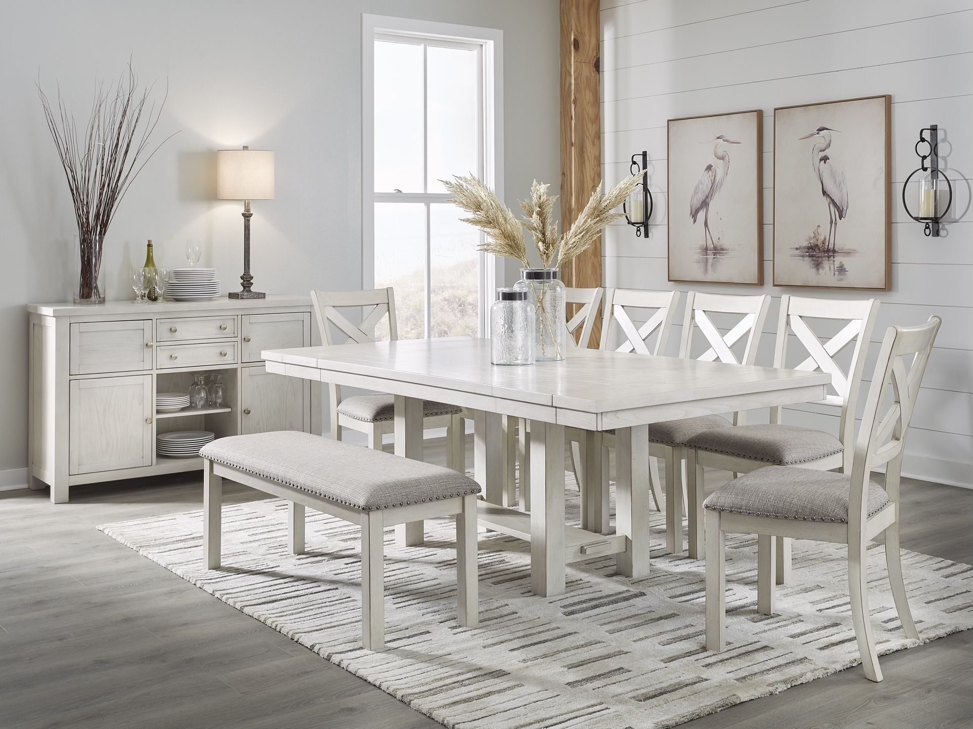 6pc Dining Table Set By Ashley Furniture /EZ $10 Down Payment Options