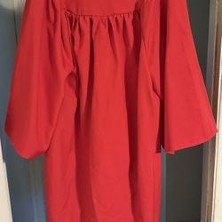 Red Graduation Gown