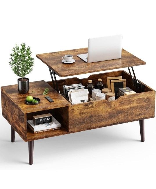 Lift Top Coffee Table - Rustic