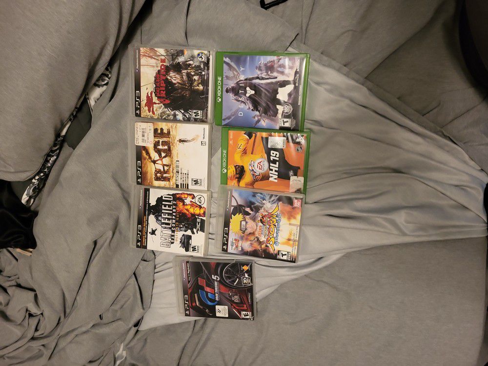PS3 and XBOX ONE games