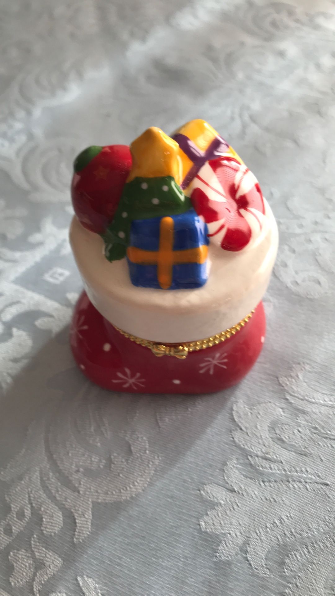 Earrings In Christmas Stocking Gift Box