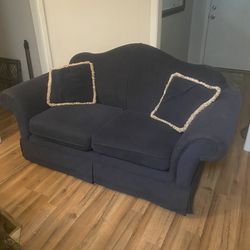 Navy Blue Loveseat Couch