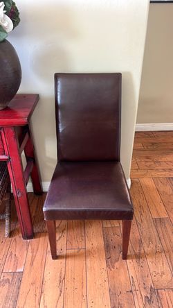 6 Pottery Barn Leather Chairs