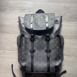 Black Leather Backpack