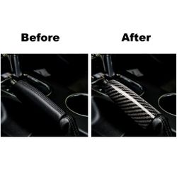 BRAND NEW FORD MUSTANG 2015-2023 REAL CARBON FIBER PARKING BRAKE CAR HANDBRAKE COVER