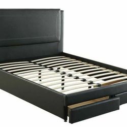 499Queen Bedframe with Storage Drawers. 