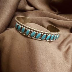 Sterling Bracelet Turquoise Stone