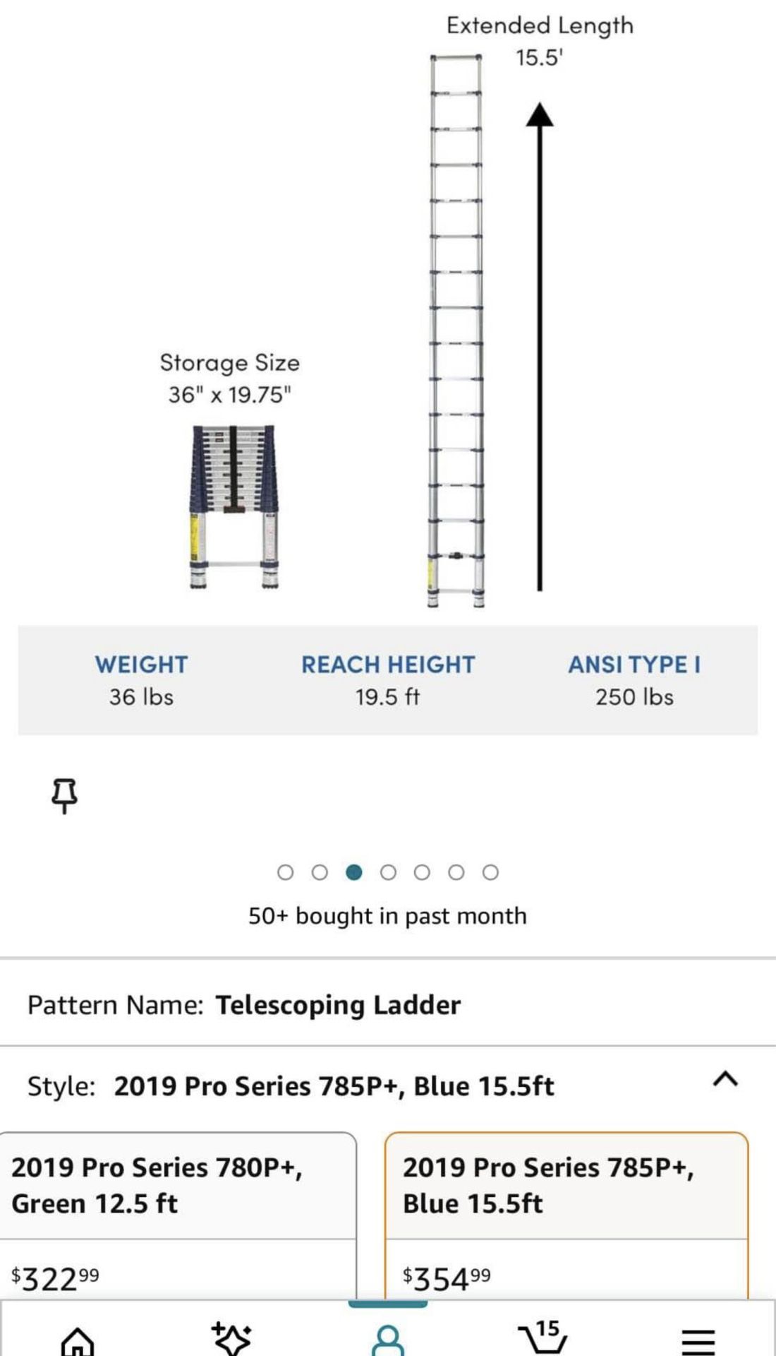 16 Feet Heavy Duty Telescope Ladder