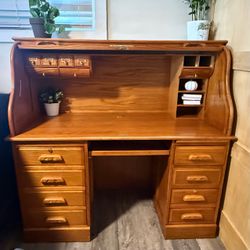 Vintage oak desk