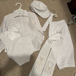 Toddler White Outfit 