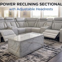 🔥 BRAND NEW Power Reclining Sectional w/ LED & Adjustable Headrests 🔥