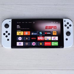 Nintendo Switch OLED |100 Games | 5k Retros | Fire TV  System|