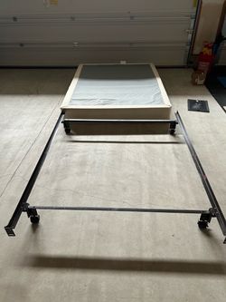 Metal Bed Frame with Box Spring
