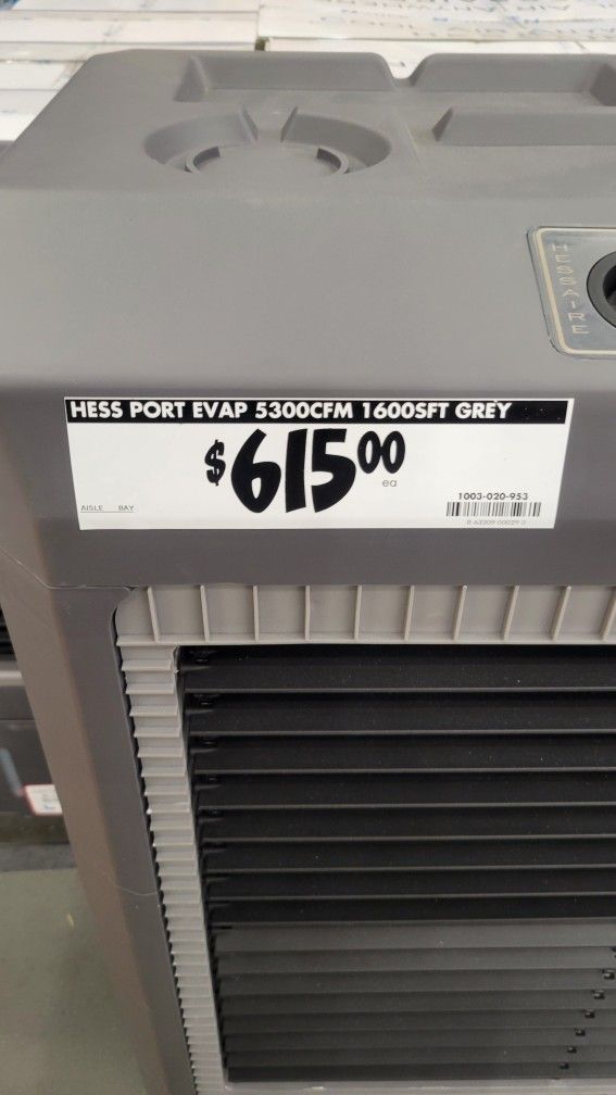 NEW IN BOX EVAPORATIVE COOLER JUMBO