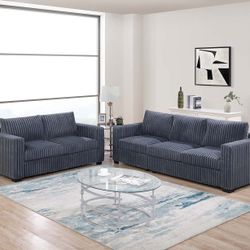 2-Piece Sofa Set
Sofa + Loveseat

Color: Dark Gray

  🔹️  Bonito Set De 2 Piezas Sofa Y Love Seat   Color Gris Oscuro Nuevo En Caja 