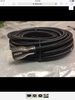 A-tech High Speed 28 AWG Braided Cord HDMI 2.0 Cable 15ft 24Gbps Supports 4K HD. Brand New