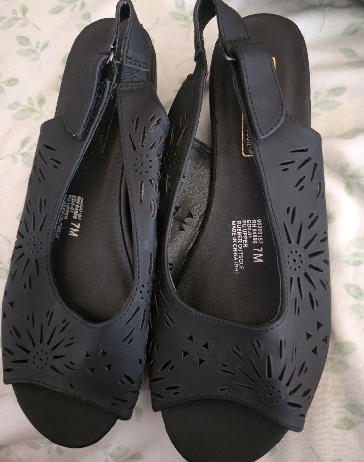 Black Women Sandals Size#7new$10