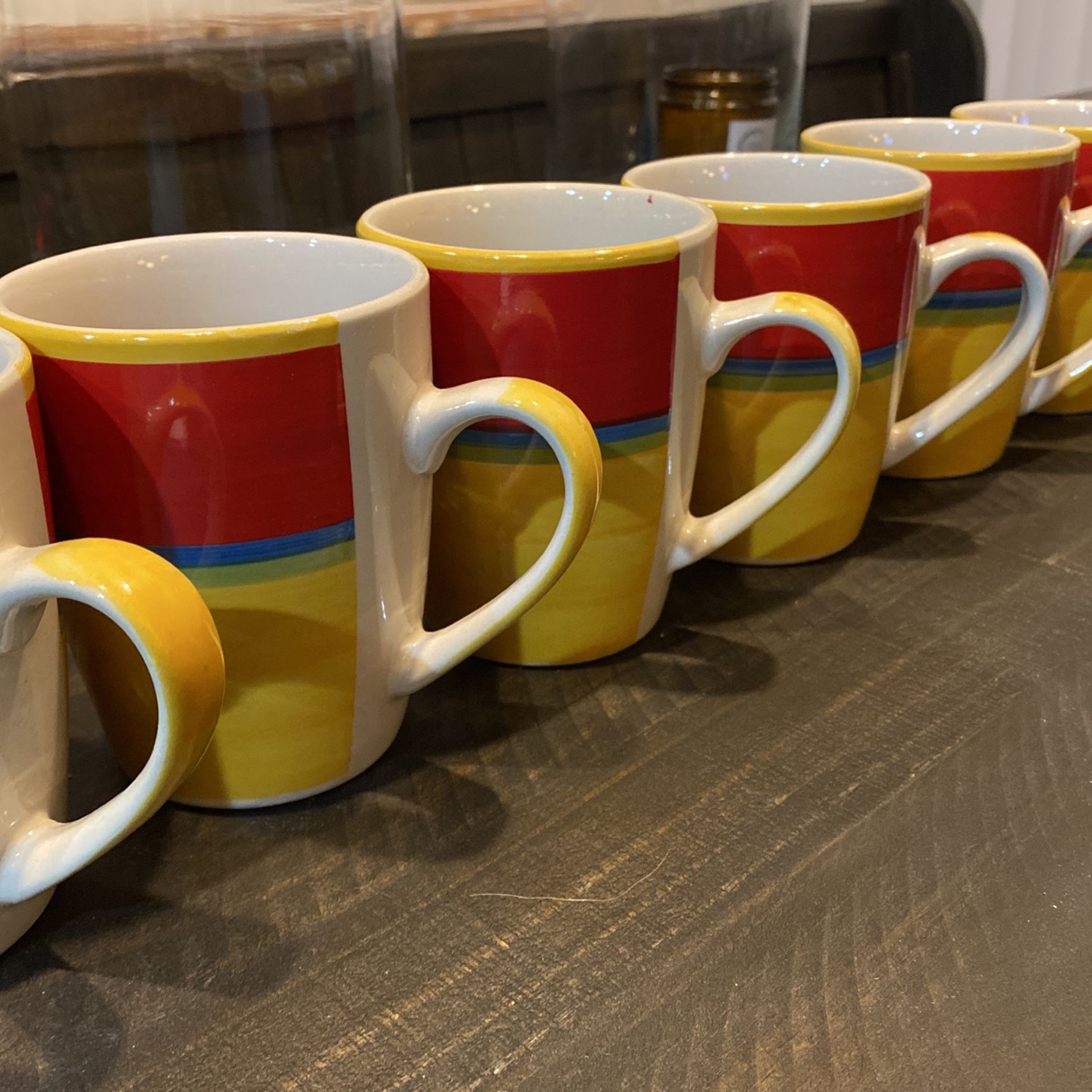 Royal Norfolk coffee mugs serve six