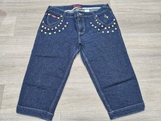 Y2K Baby Phat Denim Capri Pants Woman Size 11